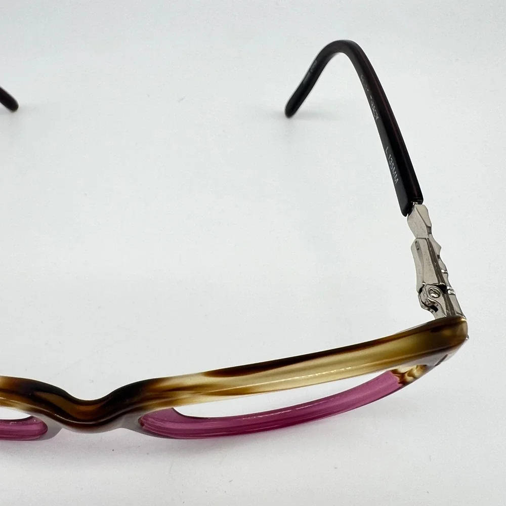Ellen Tracy CV Dhaka Brown Pink Rhinestone 52mm 16 135 Women Eyeglass Frame Only